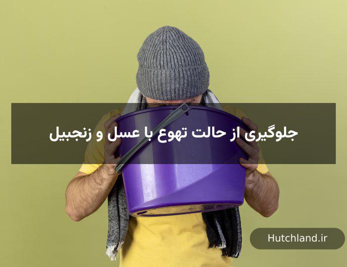 جلوگیری از حالت تهوع با عسل و زنجبیل