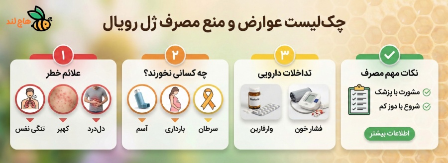 عوارض جانبی ژل رویال